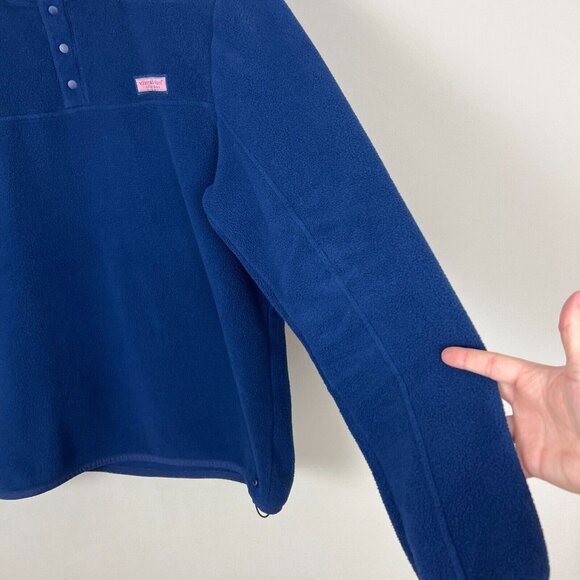Vineyard Vines Fleece 1/4 Snap Pullover Mens Large Blue Harbor Shep Shirt Jacket - Picture 7 of 16